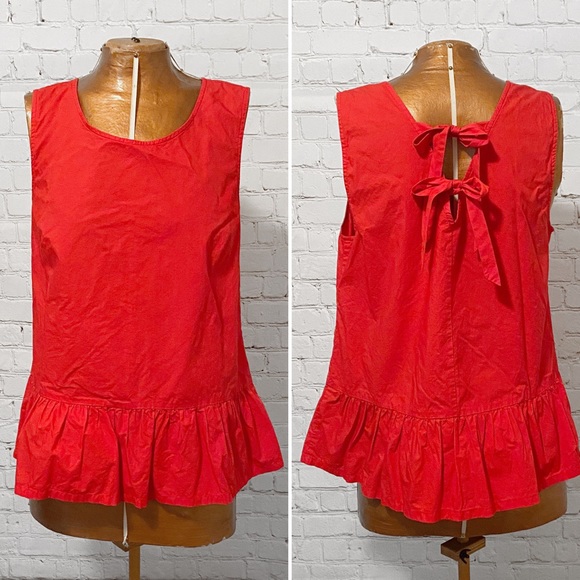 J. Crew Factory Tops - J. Crew Bow Back Peplum Tank Top